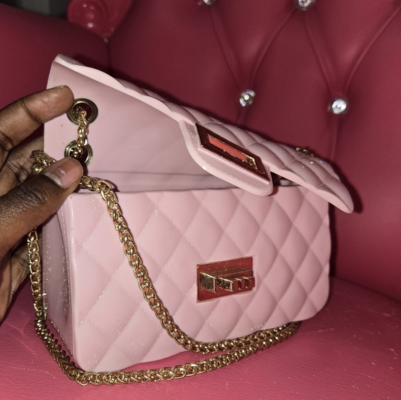 Mini Pink Crossbody Satchel - Picture 4 of 6